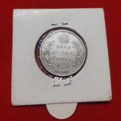 HALF RUPEE SILVER COIN EDWARD VII 1910