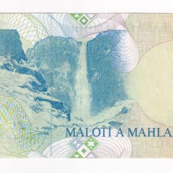 Alternative view of Lesotho 5 Maloti Fancy number ending 786 extremely rare note#b-2