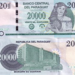Paraguay 20 000 Guaranies RARE GEM UNC POLYMER NOTE