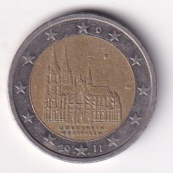 Germany 2 Euros 2011 - "Nordrhein-Westfalen" RARE COMMEMORATIVE BIMETALLIC COIN #M-1025