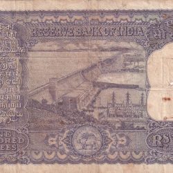 Alternative view of 100 Rupees Old Series Fafda note Big Size Very Rare Governor , Iyenger