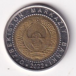 Uzbekistan 1000 Soʻm 2022 Bimetallic Rare Coin # L-615