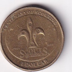 Australia 1 Dollar 2008 - Elizabeth II - Scouting Rare Lowest Price Coin # L-619