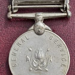 Alternative view of India General Service Medal 1955-56 Naga Hills Rare #5