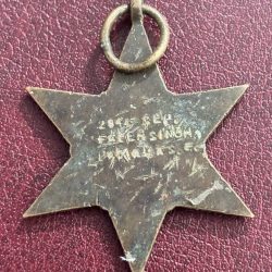 Alternative view of World War 2 Burma Star Named Medal Rare #1
