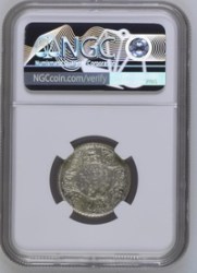 HALF RUPEE 1940 NGC GRADED COIN MS 63 GEORGE VI KING EMPEROR