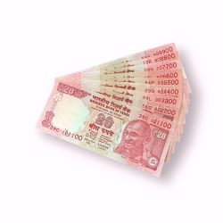 Rs 20 India Banknote 9 note set fancy numbers starting 101100 till 909900 Unique and Rare