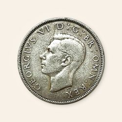 Great Britian two Shilling Coin of 1949 Very Unique and rare