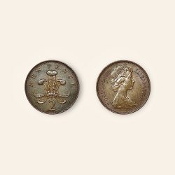 British New Penny Coin minted in 1971 Very Unique and rare