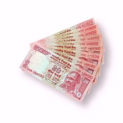 Rs 20 India Banknote 9 note set fancy numbers starting 011010 till 099090 Unique and Rare