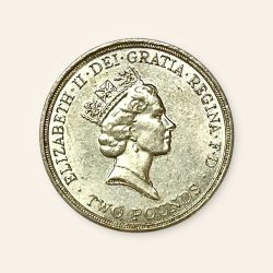 United Kingdom Two Pound minted in 1986 Very Unique and rare