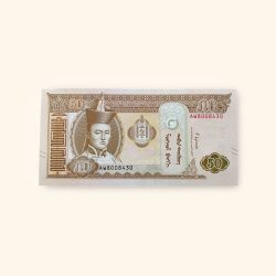 50 Mongolian Tugrik World Banknote issued in 2019 Gem Unc Very Unique and rare