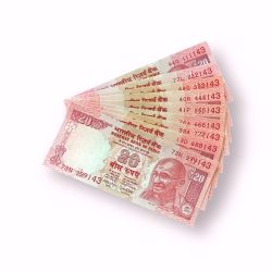 Rs 20 India Banknote 9 note set fancy numbers starting 111143 till 999143 Unique and Rare