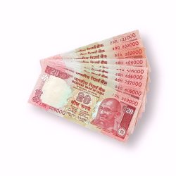 Rs 20 India Banknote 9 note set fancy numbers starting 101000 till 909000 Unique and Rare