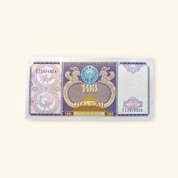 100 Uzbekistani Som World Banknote Gem Unc issued in 1994 Very Unique and rare