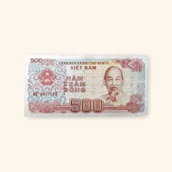 500 Vietnamese Dong World Banknote issued in 1988 Gem Unc Very Unique and rare