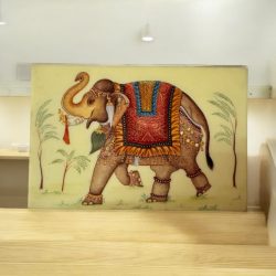 Jaipur Hand Made Elephant Painting Very Unique and Rare