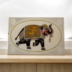 Jaipur Hand Made Elephant Painting Very Unique and Rare