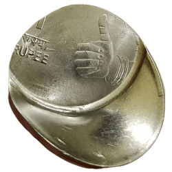 One Rupee Fss MUDRA Series MASSIVE DIE CAPPED UNIFACE Errors **RARE** UNC Grade.