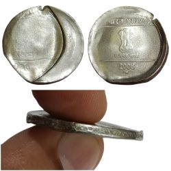 5 Rupees Fss WAVE 🌊 Series Year 2008 Hyderabad Mint LAKHI//BROCKAGE Error **RARE** UNC Grade.