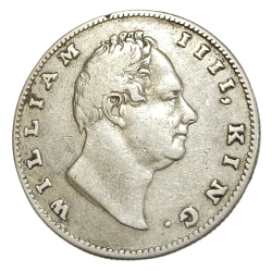 Alternative view of BRITISH INDIA Silver Rupee EAST INDIA COMPANY Year 1835 King WILLIAM-IIII **RARE** Collectable Grade.