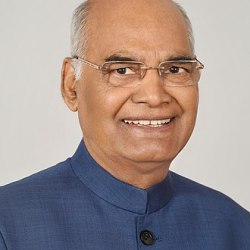 Alternative view of Birthday Note of Indian Politician Ram Nath Kovind born on 1st October 1945 Gem Unc Very Unique and rare