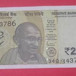 20 Rs 143786 GEM UNC Condition