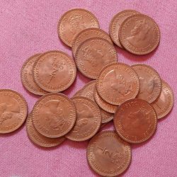 British - Eastern Caribbean States, 1955, ½ Cent, Queen Elizabeth II, KM #1, XFine Condition. Price for 1 coin.