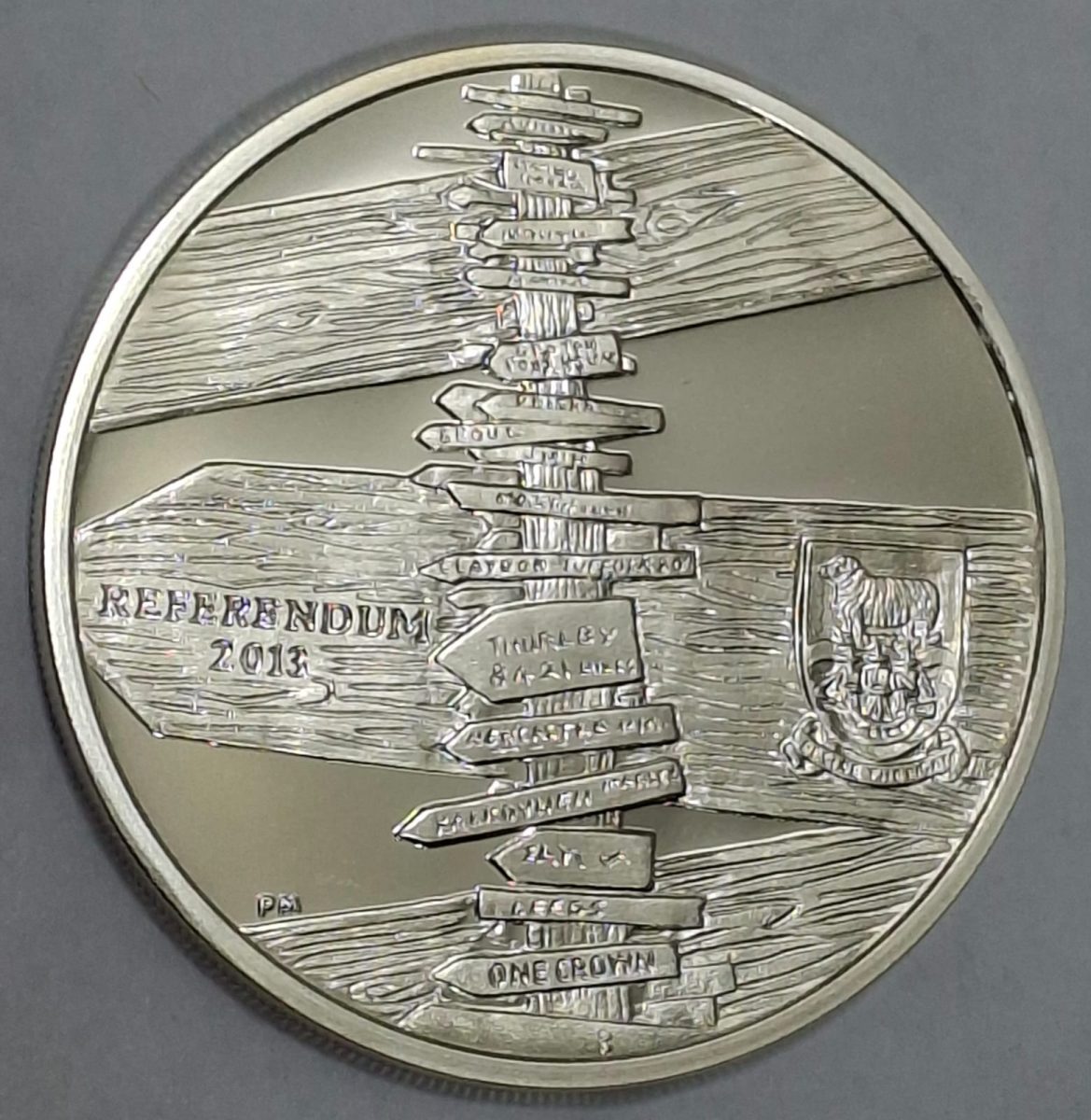 Falkland Islands 1 Crown 2013 - Elizabeth II Referendum Rare Silver Proof Set Pobjoy Mint Issue - Image 4