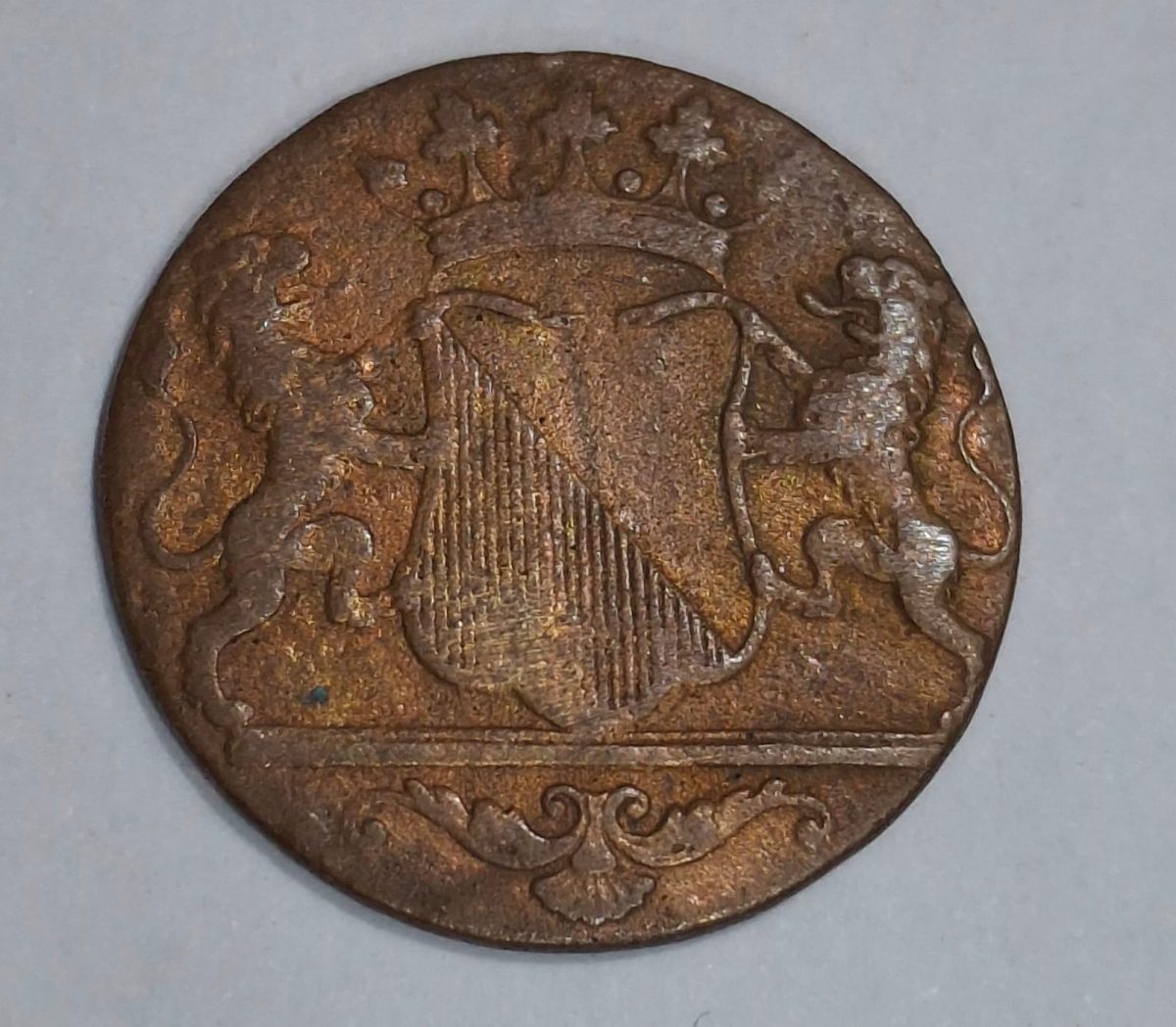 Indonesia › Netherlands East Indies 1 Duit 1790 Rare Coin # L-613 - Image 2