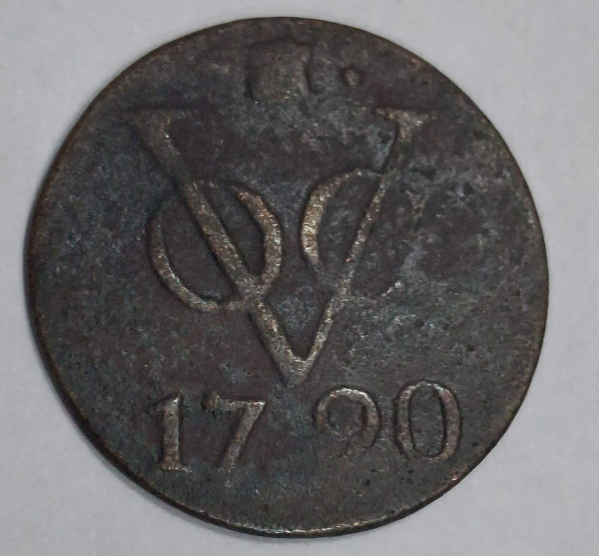 Indonesia › Netherlands East Indies 1 Duit 1790 Rare Coin # L-614