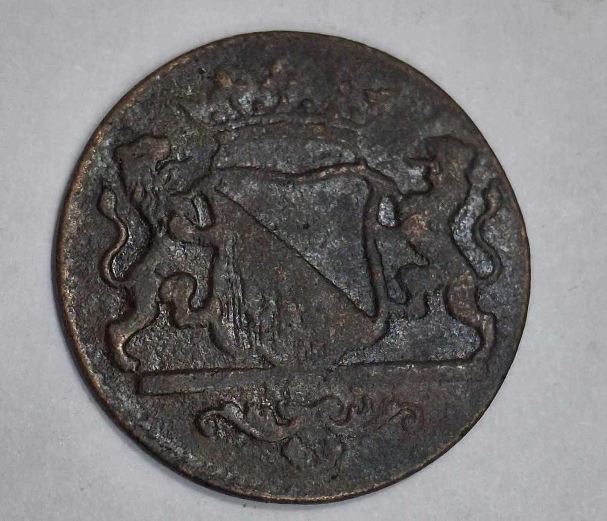 Indonesia › Netherlands East Indies 1 Duit 1790 Rare Coin # L-614 - Image 2