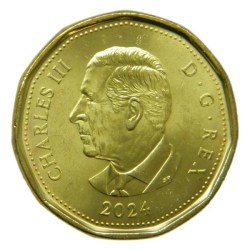 Alternative view of Canada 2024 1 Dolar L.M. Montgomery Color commevrative unc coin