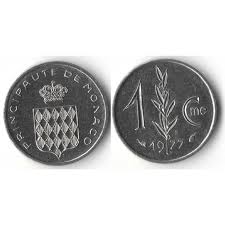 Monaco, 1 Centime, 1977, KM# 155, AUNC Condition.