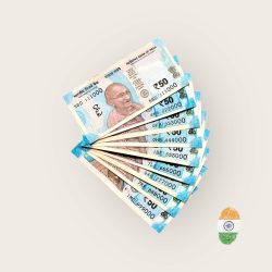 Rs 50 India Banknote Solid Set Gem Unc 111000 to 999000 Latest Issue Unique and Rare