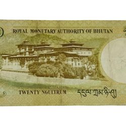 Alternative view of BHUTAN 20 NGULTRUM "Jigme Khesar Namgyel Wangchuck" Portrait Note in Collectable Grade.
