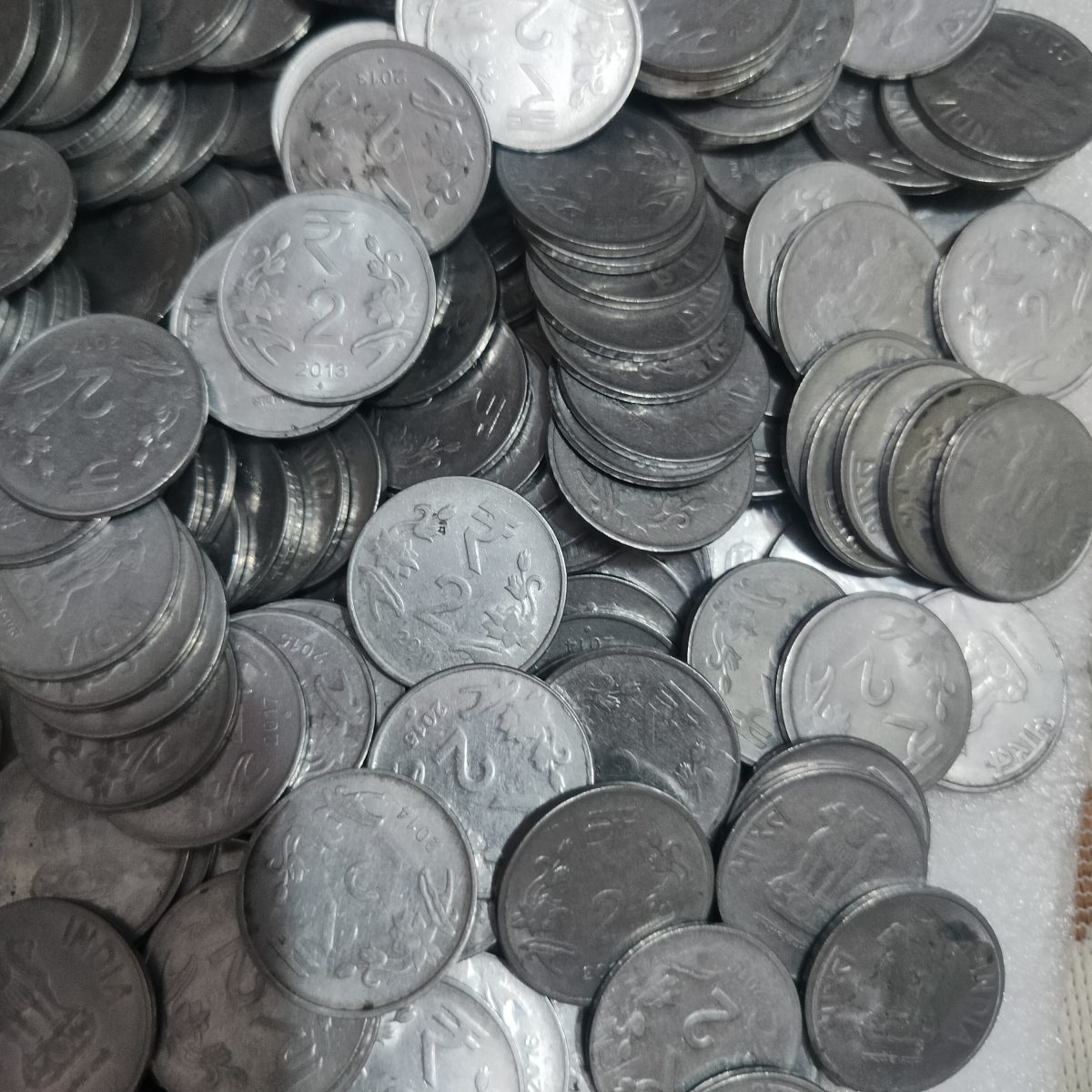 50 Coins Lot of 2 Rupee Date Mix Collection of Republic India Coins Mix Randomly 50 Coins Given
