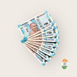 Rs 50 India Banknote Solid Set Gem Unc 110111 to 990999 Latest Issue Unique and Rare