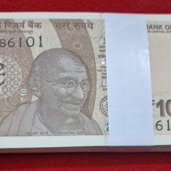 10 Rupee Bundle GEM UNC Condition Starting 786 Serial No. 24A 786101