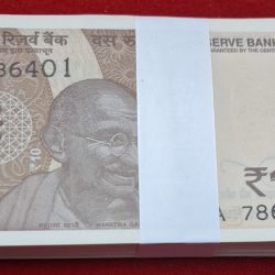 10 Rupee Bundle GEM UNC Condition Starting 786 Serial No. 24A 786401