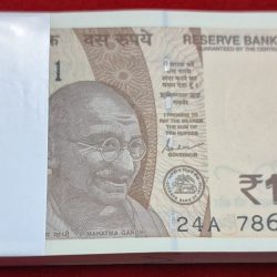 10 Rupee Bundle GEM UNC Condition Starting 786 Serial No. 24A 786501