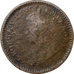 Bronze 1/12 Anna of George V (AD 1917) of Calcutta Mint KM 509