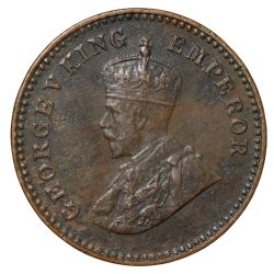 Bronze 1/12 Anna of George V (AD 1936) of Calcutta Mint Beautiful Grade