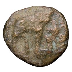 Copper Coin of Satavahan Dynasty (1st Cen. BC) from Paithan Region Elephant Type