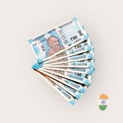 Rs 50 India Banknote Solid Set Gem Unc 110001 to 990009 Latest Issue Unique and Rare