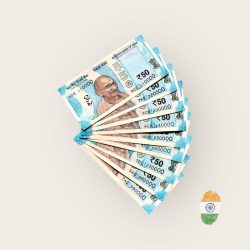 Rs 50 India Banknote Solid Set Gem Unc 110000 to 990000 Latest Issue Unique and Rare