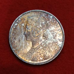 Alternative view of One Rupee 1893 Victoria Empress Bombay Mint