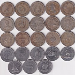 1 Rupee 23 Different India Commemorative Coins Set Rare