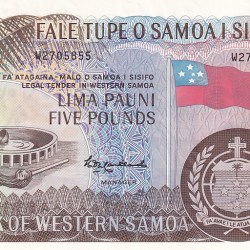 Samoa 5 Pounds 202 Unc Note