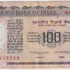India Cobalt Issue 100 Rupees M Narasimham Ex Rare Note #1